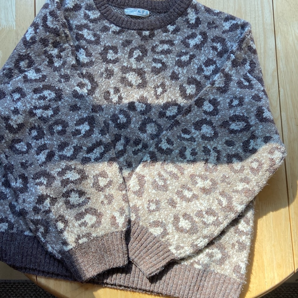 Leopard print sweater